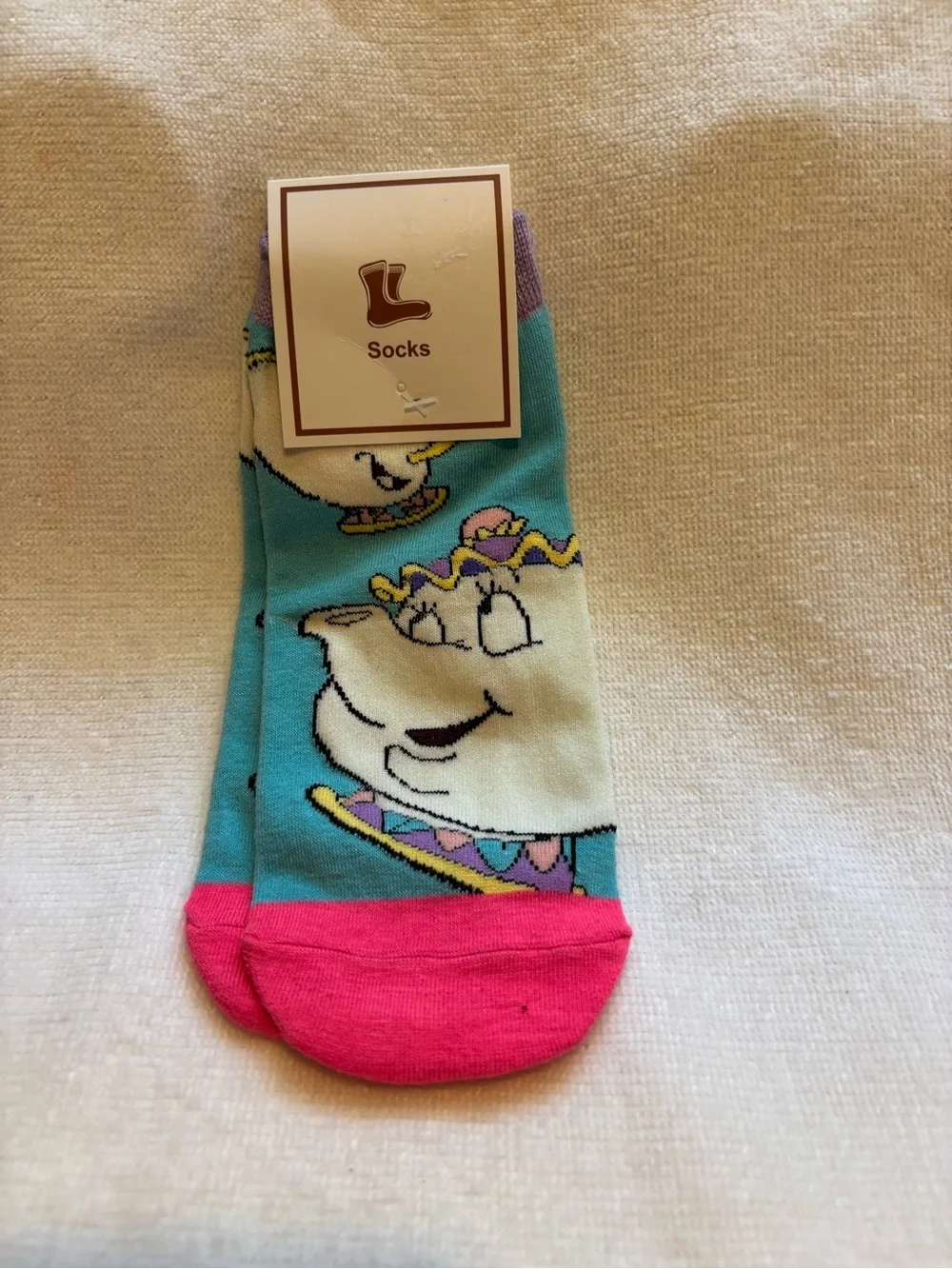 New vintage beauty and the beast socks